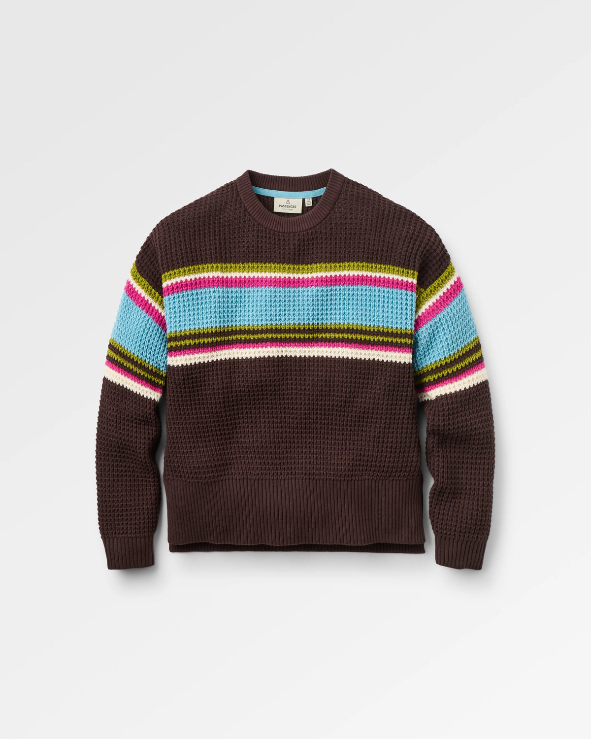 Reflection Stripey Jumper - Espresso - Flatlay