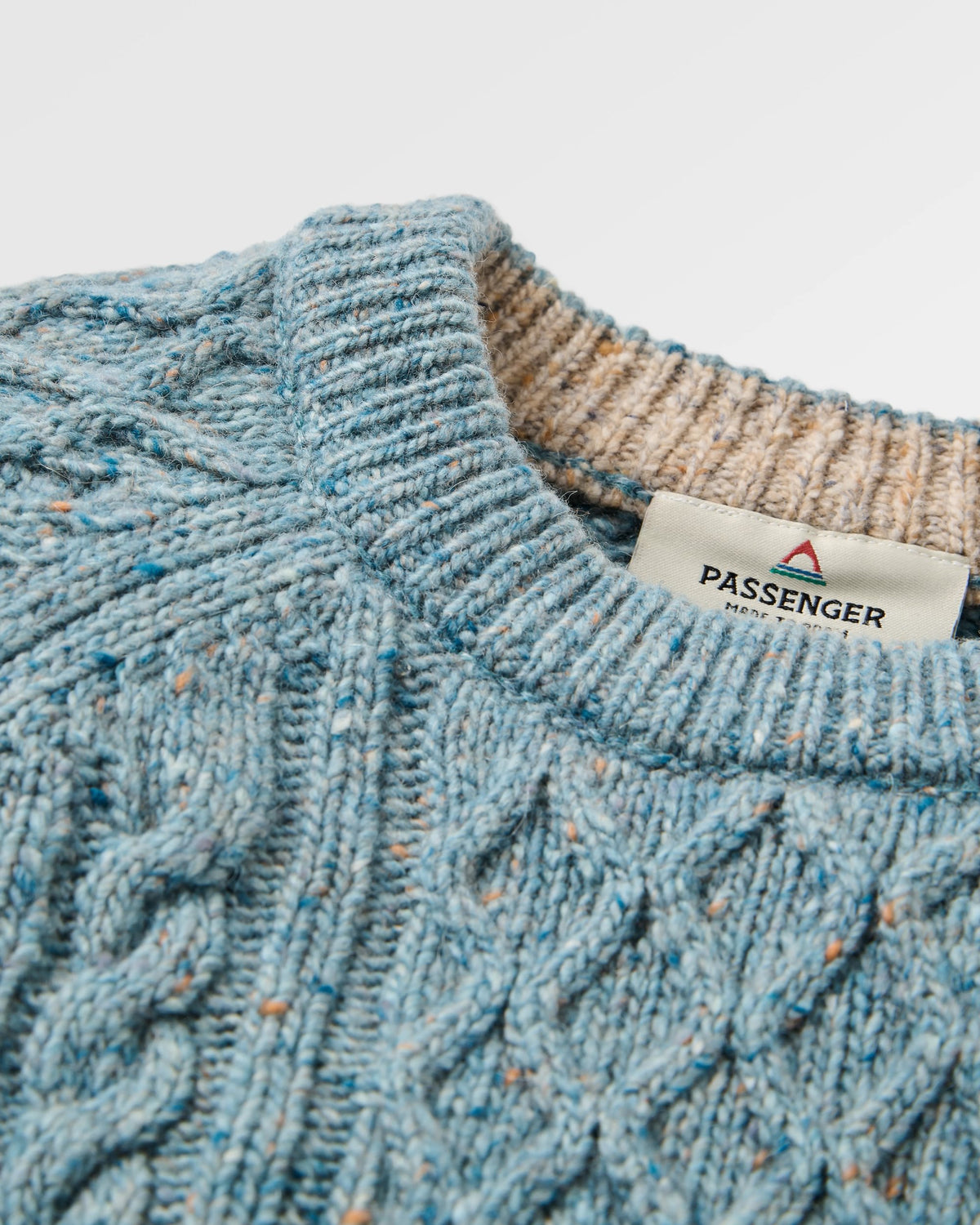 Sandbar Merino Blend Knitted Jumper - Arctic - Flatlay