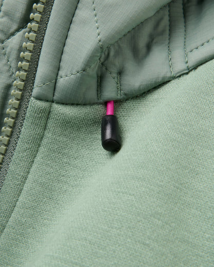 Women's Solscape Active Hoodie - Pistachio Marl - Flatlay