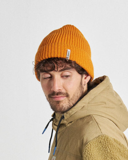 Compass Beanie - Sunrise Orange - Studio Model - Male