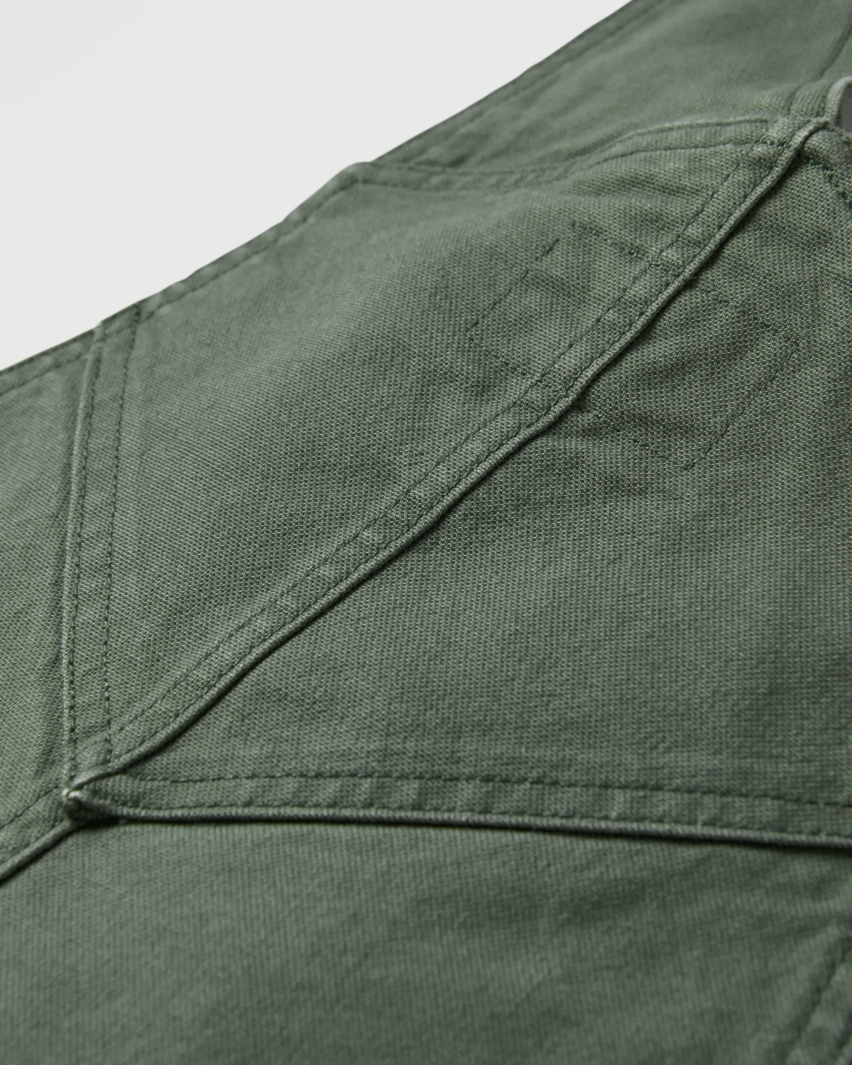 Vantage Cotton Canvas Dungaree - Khaki - Flatlay