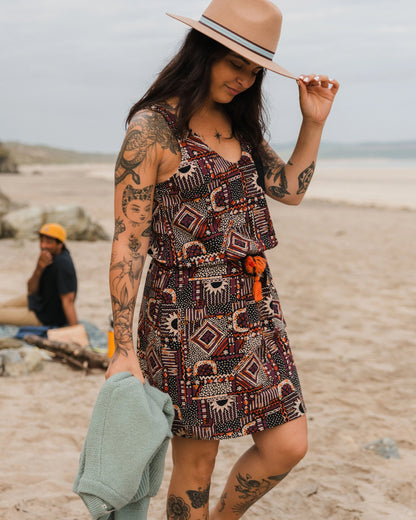 Rivergate Dress - Vintage Patchwork Black/Multi - Lifestyle
