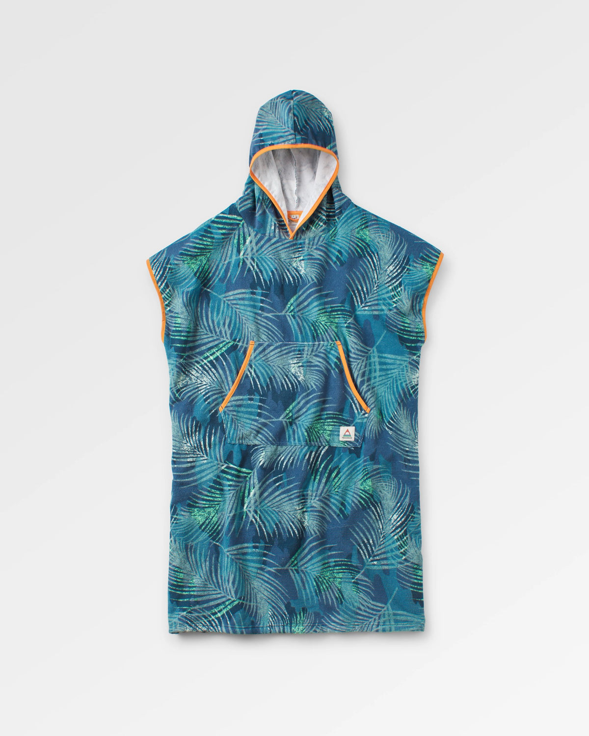 Tulum Towel Poncho - Palm Camo Moonlight - Flatlay