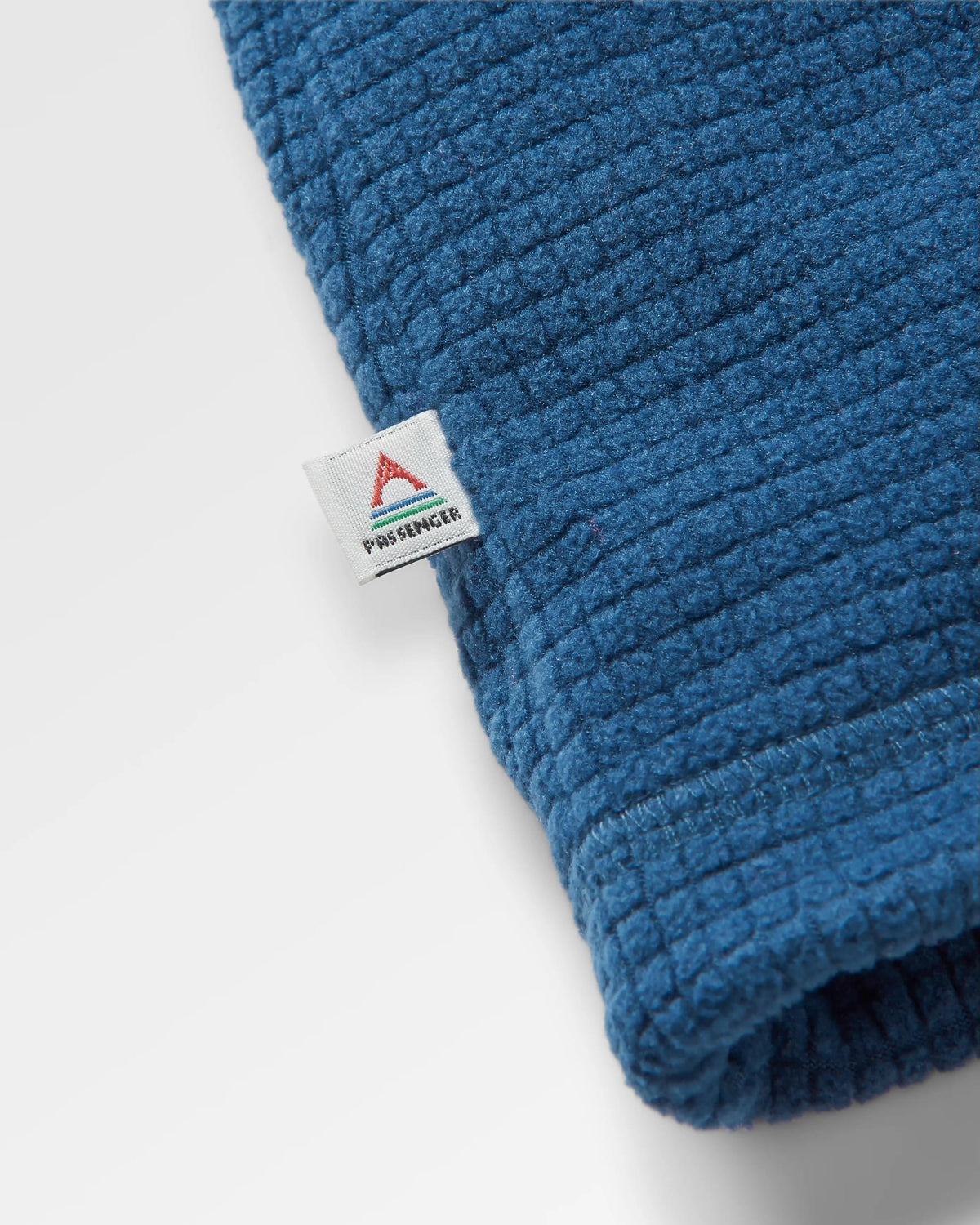 Off Trail Grid Polar Fleece - Cornflower/Dark Denim - Flatlay