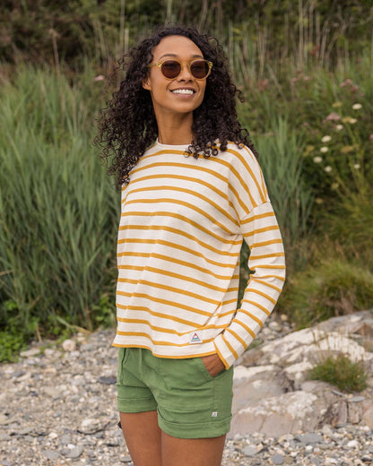 Misty Stripe LS T-Shirt - Honey - Lifestyle