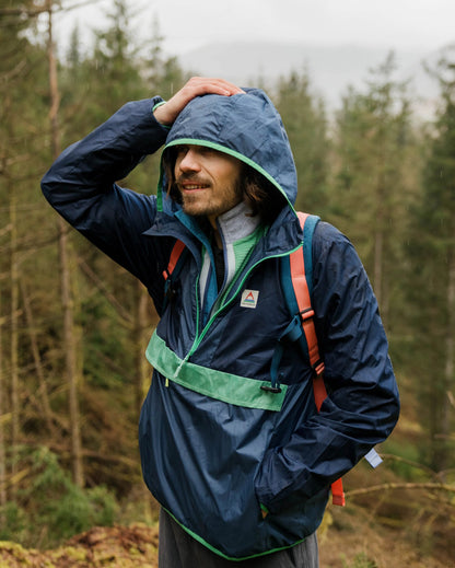 Gusto Windshell Anorak - Rich Navy/Dark Denim - Lifestyle