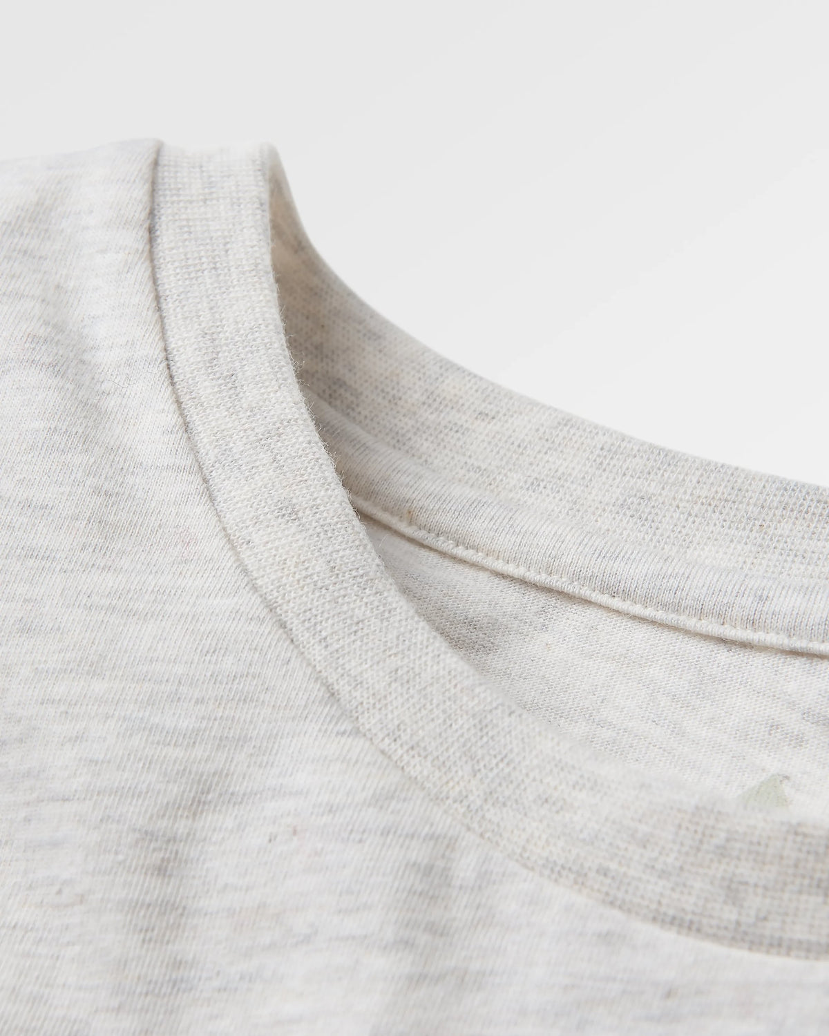 Yuca Cotton T-Shirt - Birch Marl - Flatlay