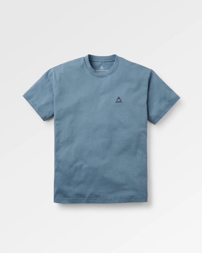Vita Logo Relaxed Fit T-Shirt - Stormy Blue  - Flatlay