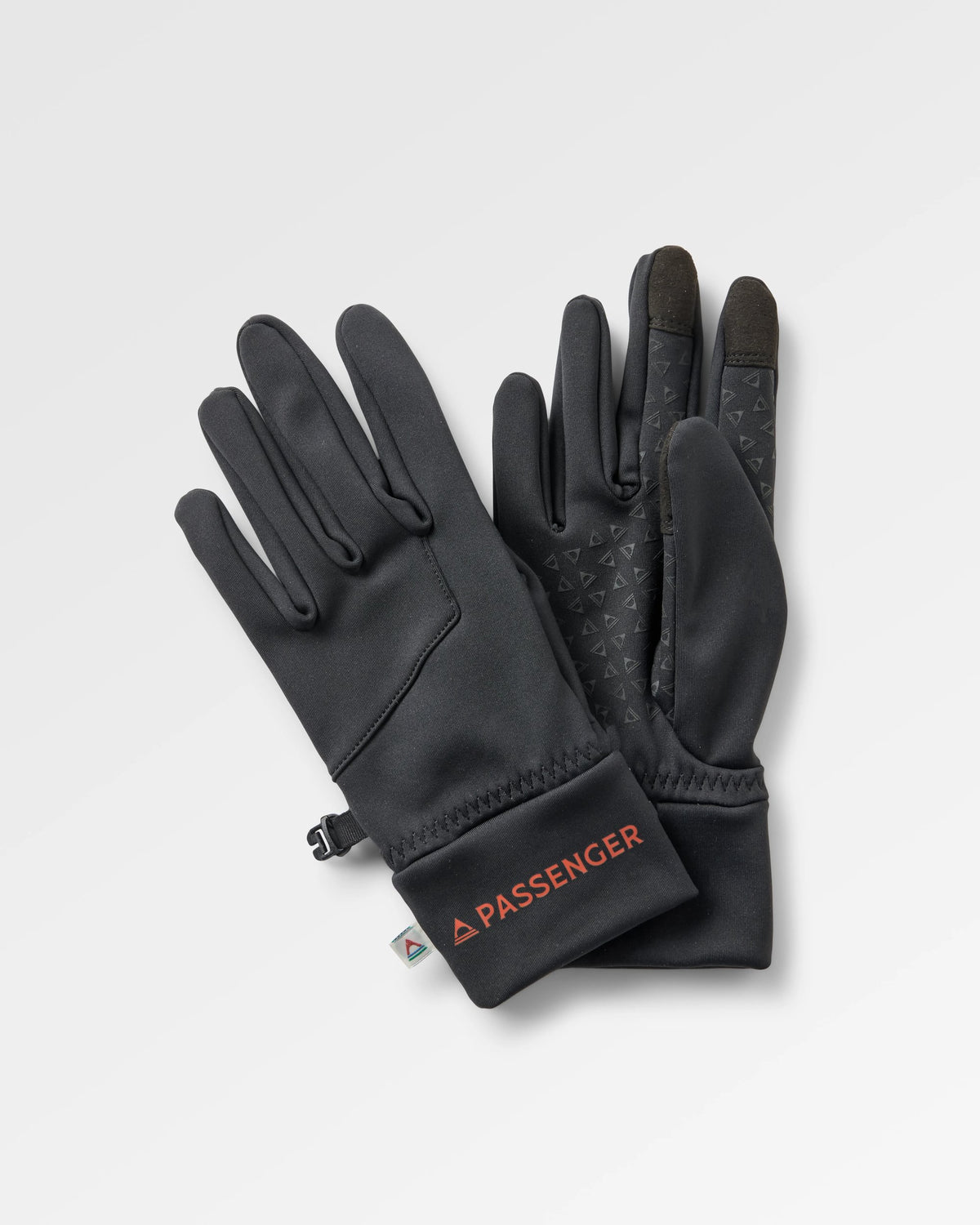 Jacks Touch Screen Gloves - Black - Flatlay