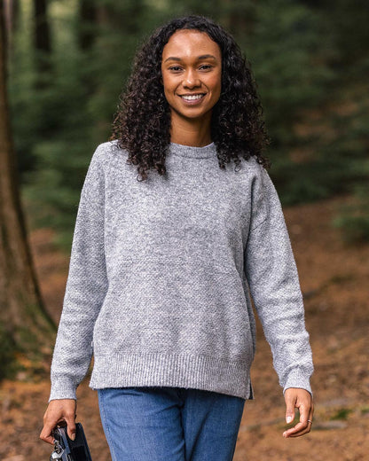Cove Knitted Jumper - Grey Marl - Lifestyle