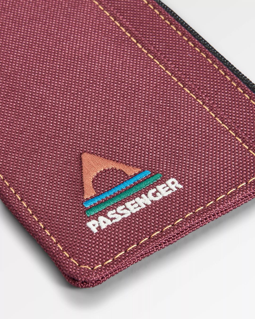 Card Holder - Burgundy - Flatlay