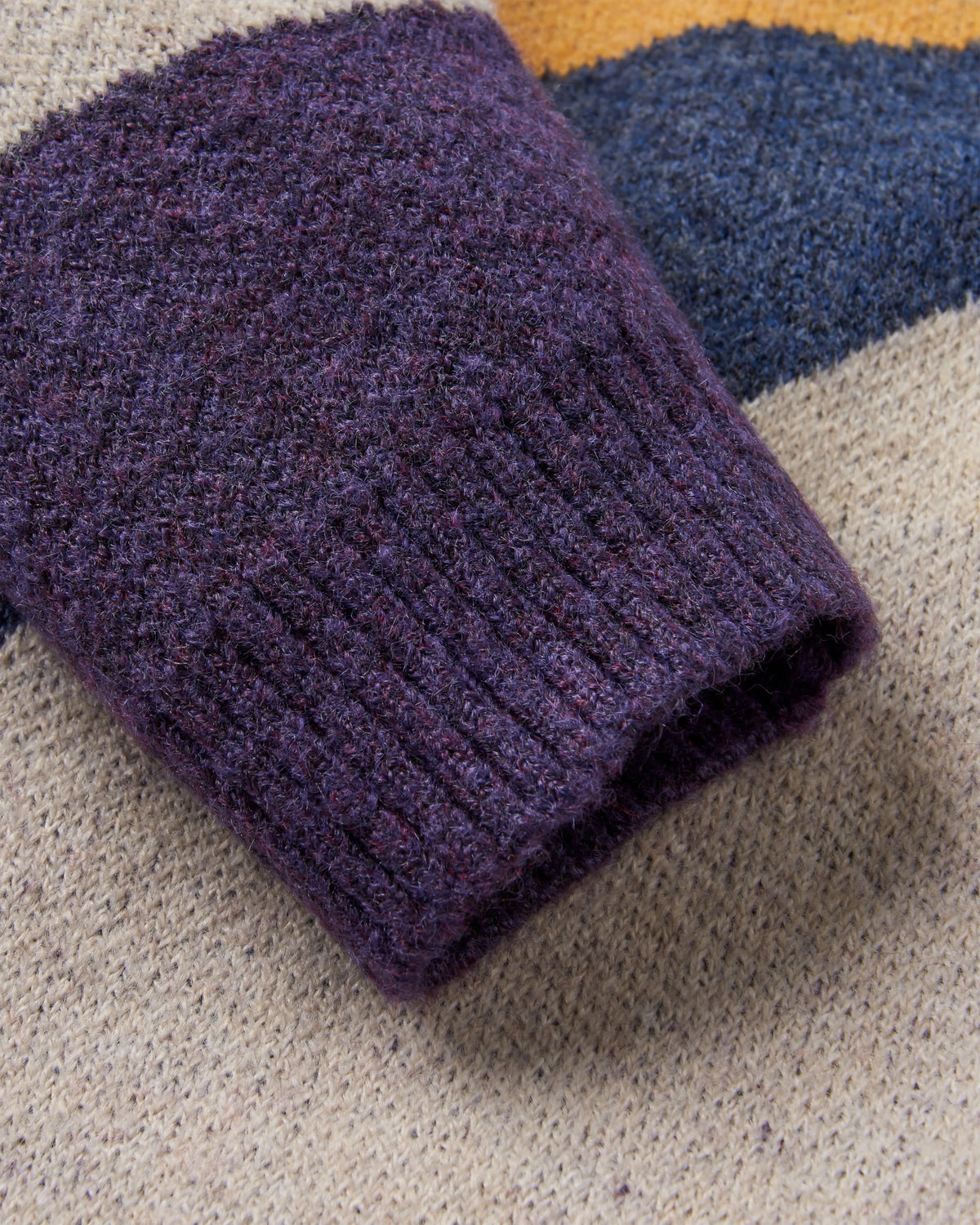 Scenic Knitted Cardigan - Scenic Deep Plum - Flatlay