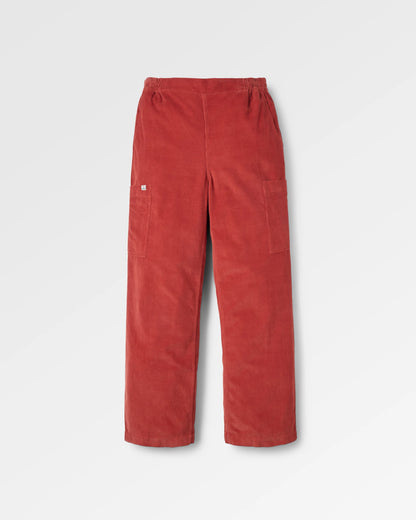 Someday Cotton Corduroy Trouser - Red Ochre - Flatlay