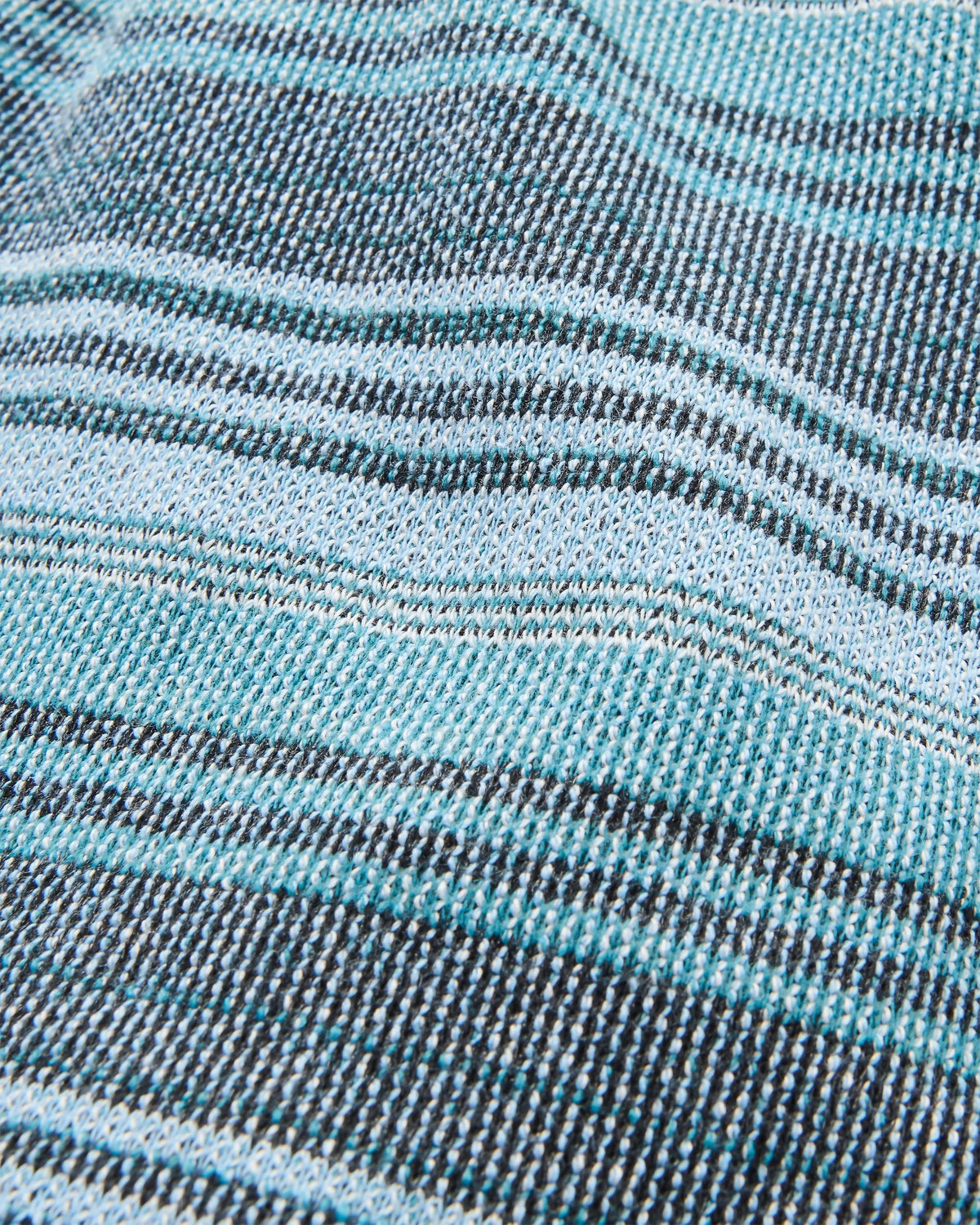 Lagoon Loopback Short - Multi Blue Stripe - Flatlay
