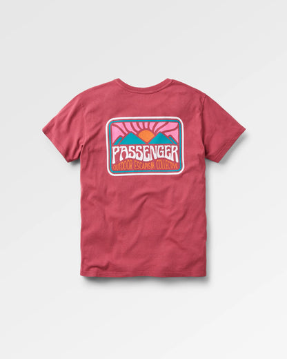 Golden Hour T-Shirt - Earth Red - Flatlay