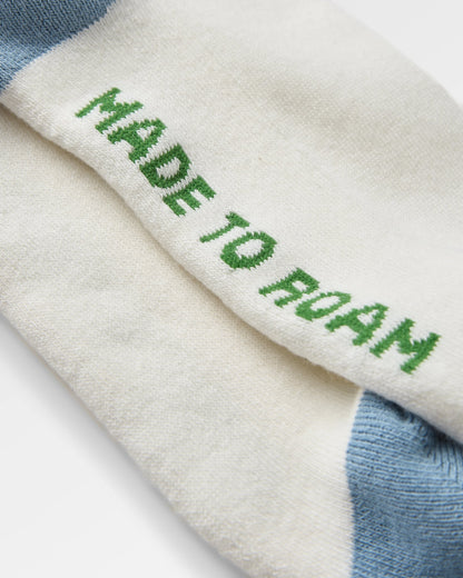 Classic Midweight Crew Socks - Birch - Flatlay