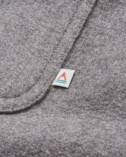 Freestyle Sherpa-Lined Overshirt - Grey Marl - Flatlay