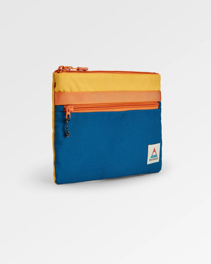 Essentials Pouch - Tidal Blue Orange Multi - Flatlay