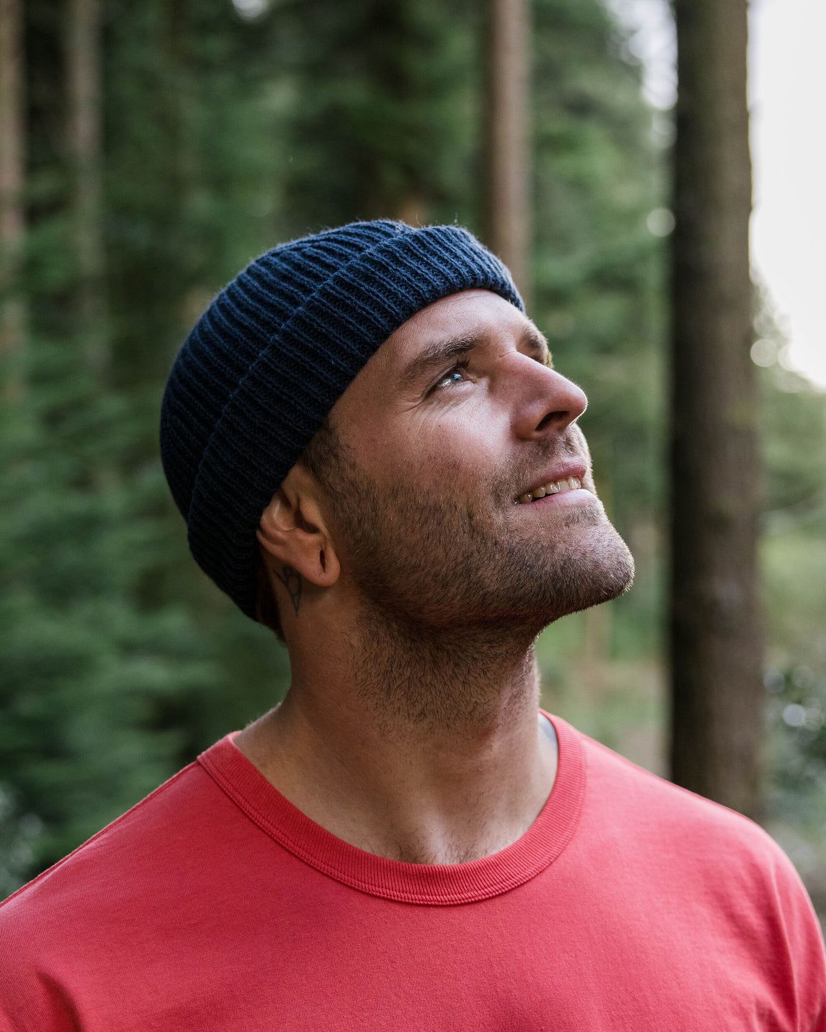 Compass Acrylic Beanie - Rich Navy - Lifestyle - Male