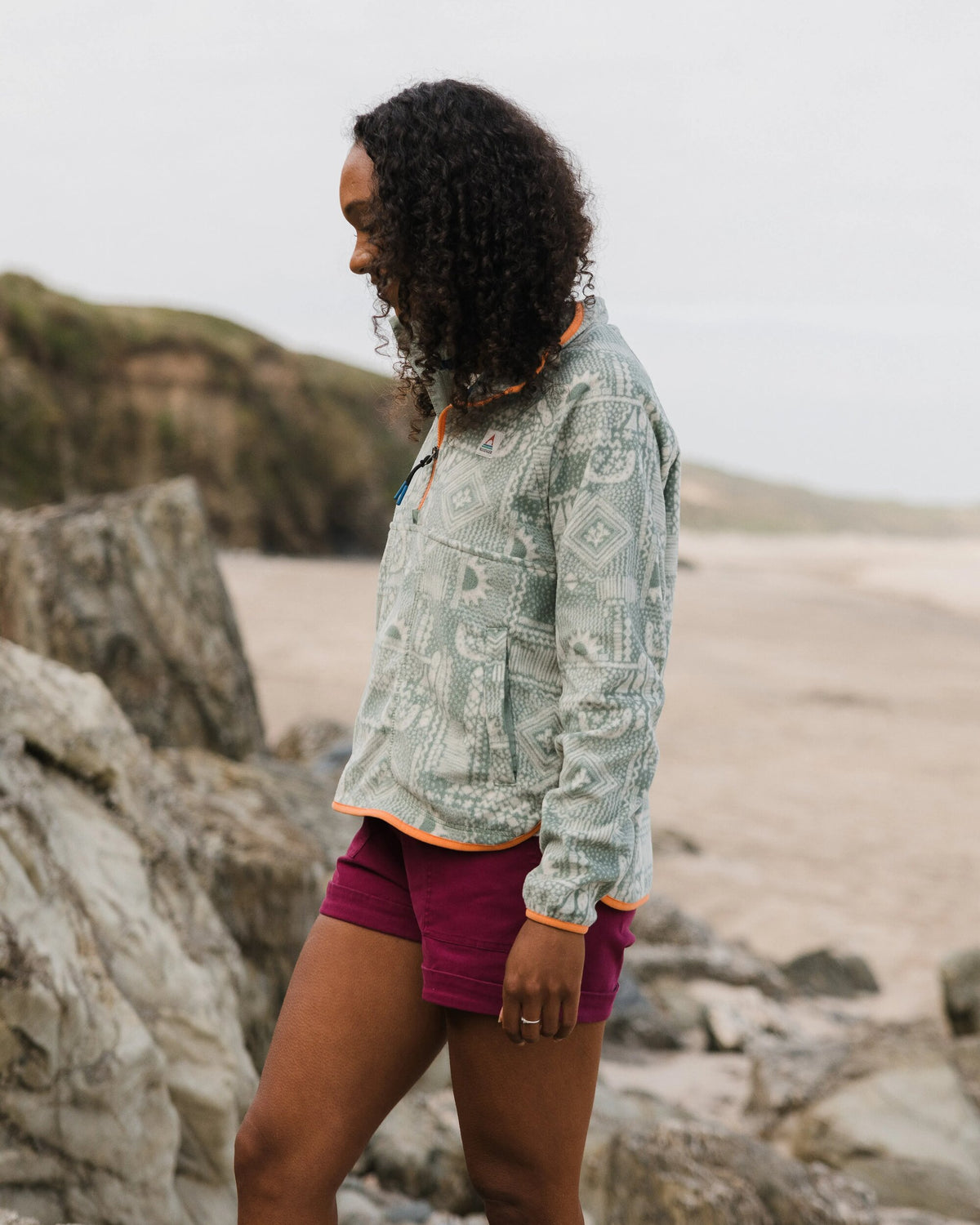Sorrel Polar Fleece - Vintage Patchwork Pistachio - Lifestyle
