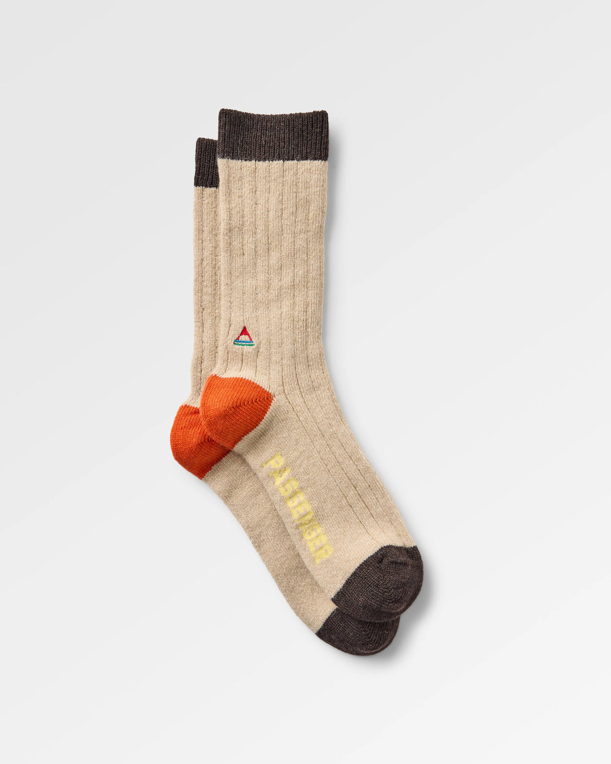 Koa Crew Sock - Stone - Flatlay