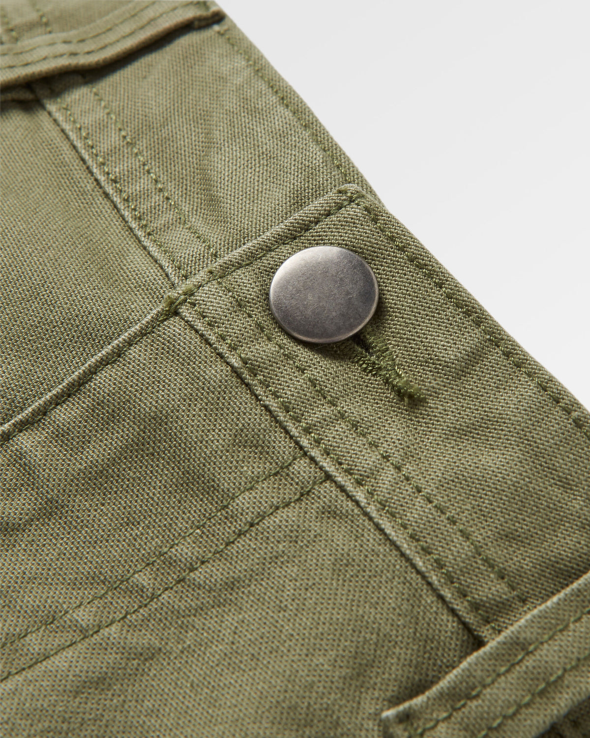 Vantage Cotton Canvas Trouser - Khaki - Flatlay