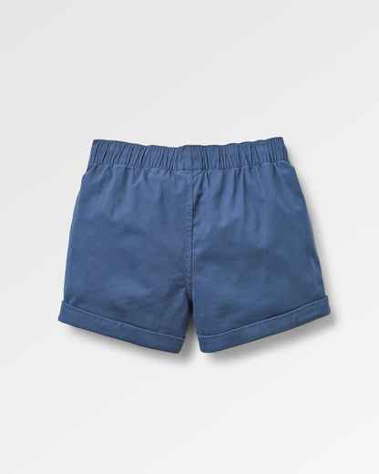 Carriso Cotton Short - Dark Denim - Flatlay