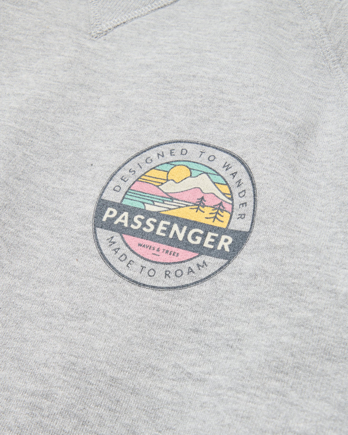 Odyssey Sweatshirt - Mid Grey Marl - Flatlay