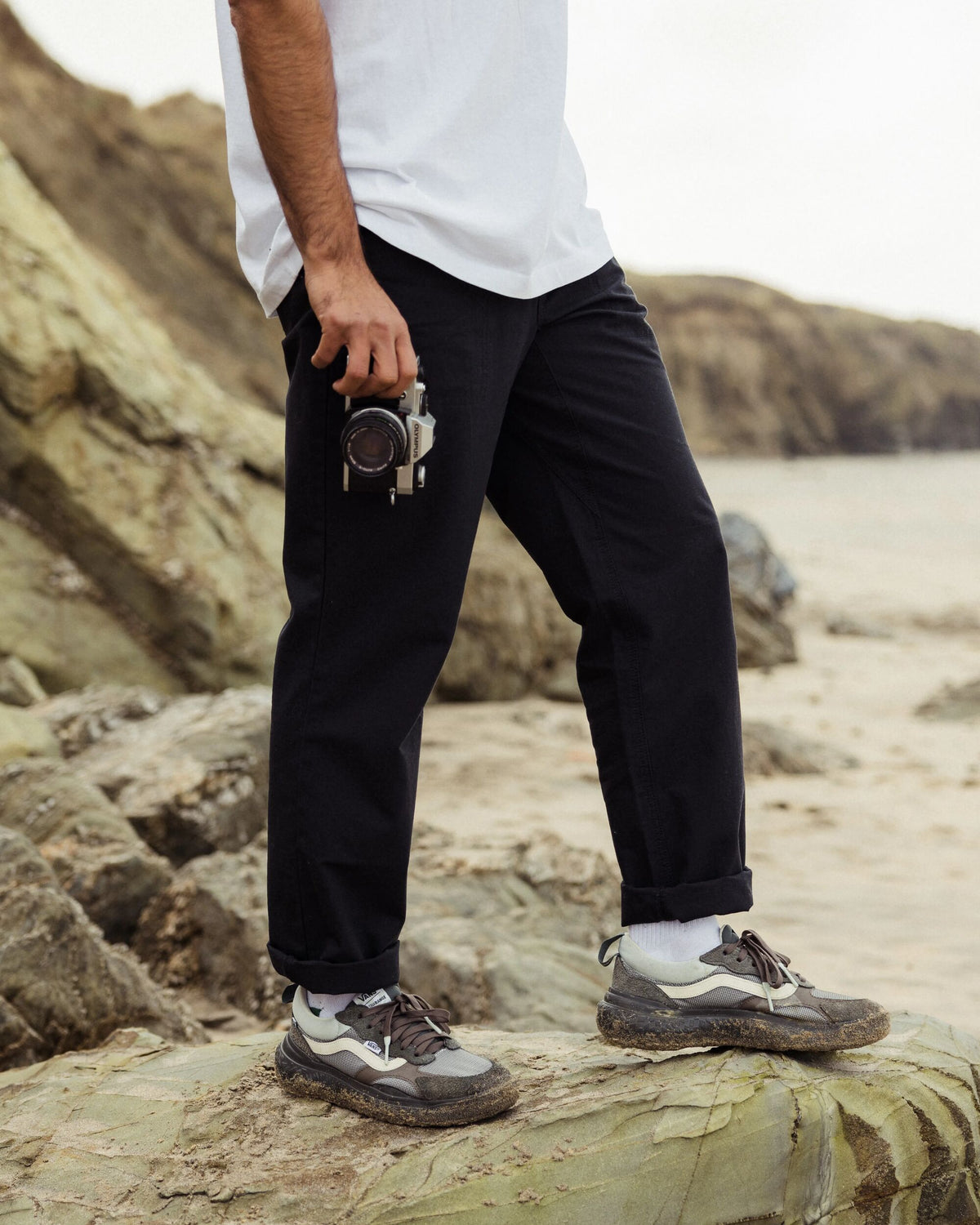 Rif-Raf Cotton Ripstop Trouser - Black - Lifestyle
