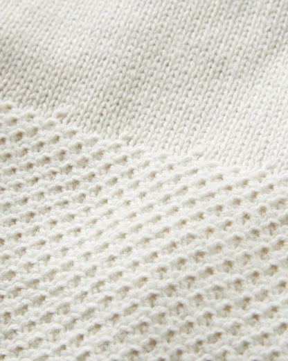 Cove Knitted Jumper - Off White - Flatlay