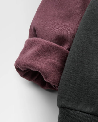 Pebble Relaxed Fit Sweatshirt - Faded Black - Flatlay