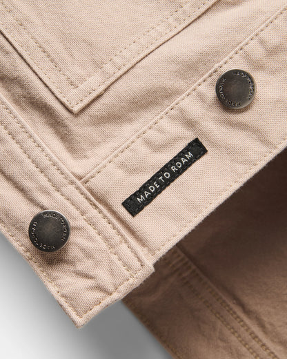 Vantage Cotton Canvas Jacket - Simply Taupe - Flatlay