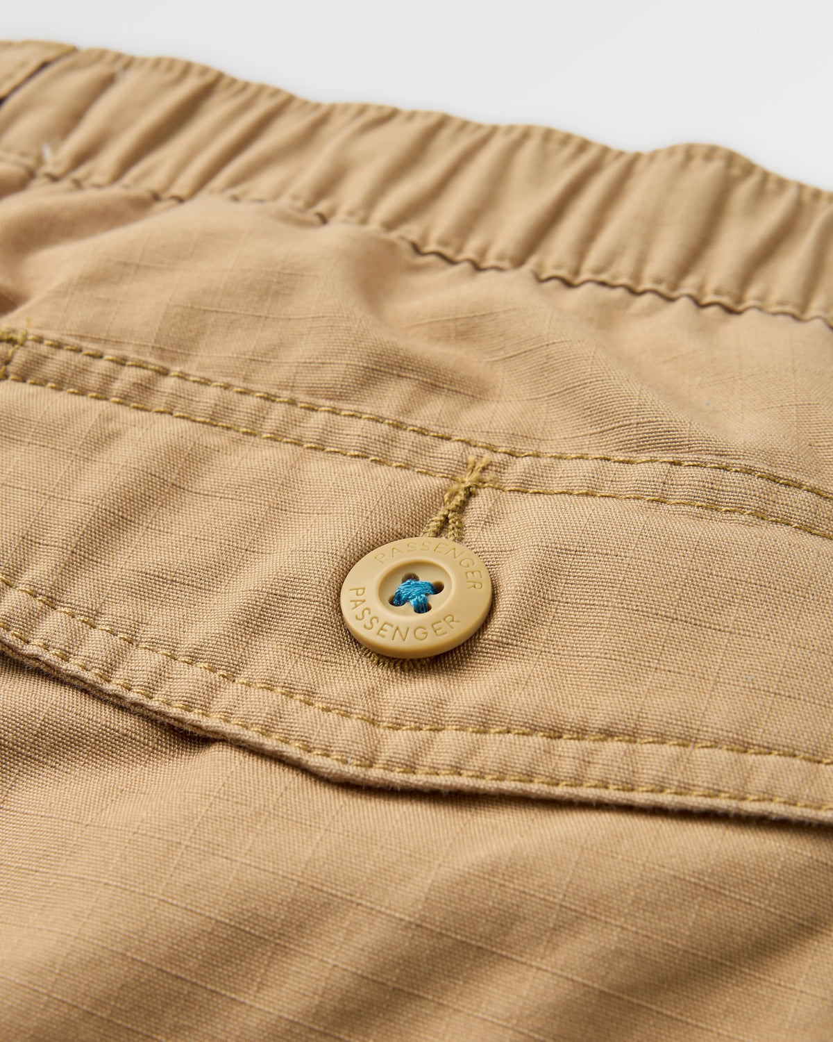 Rif-Raf Cotton Ripstop Short - Biscuit - Flatlay