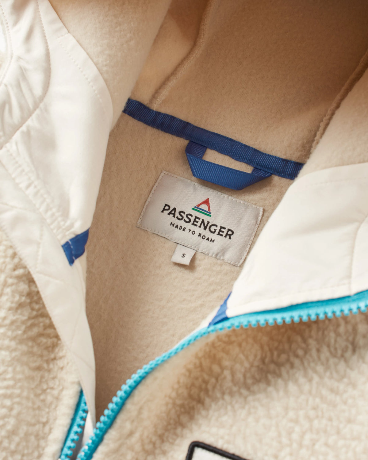 Maine 1/2 Zip Sherpa Fleece - Green Spruce - Flatlay
