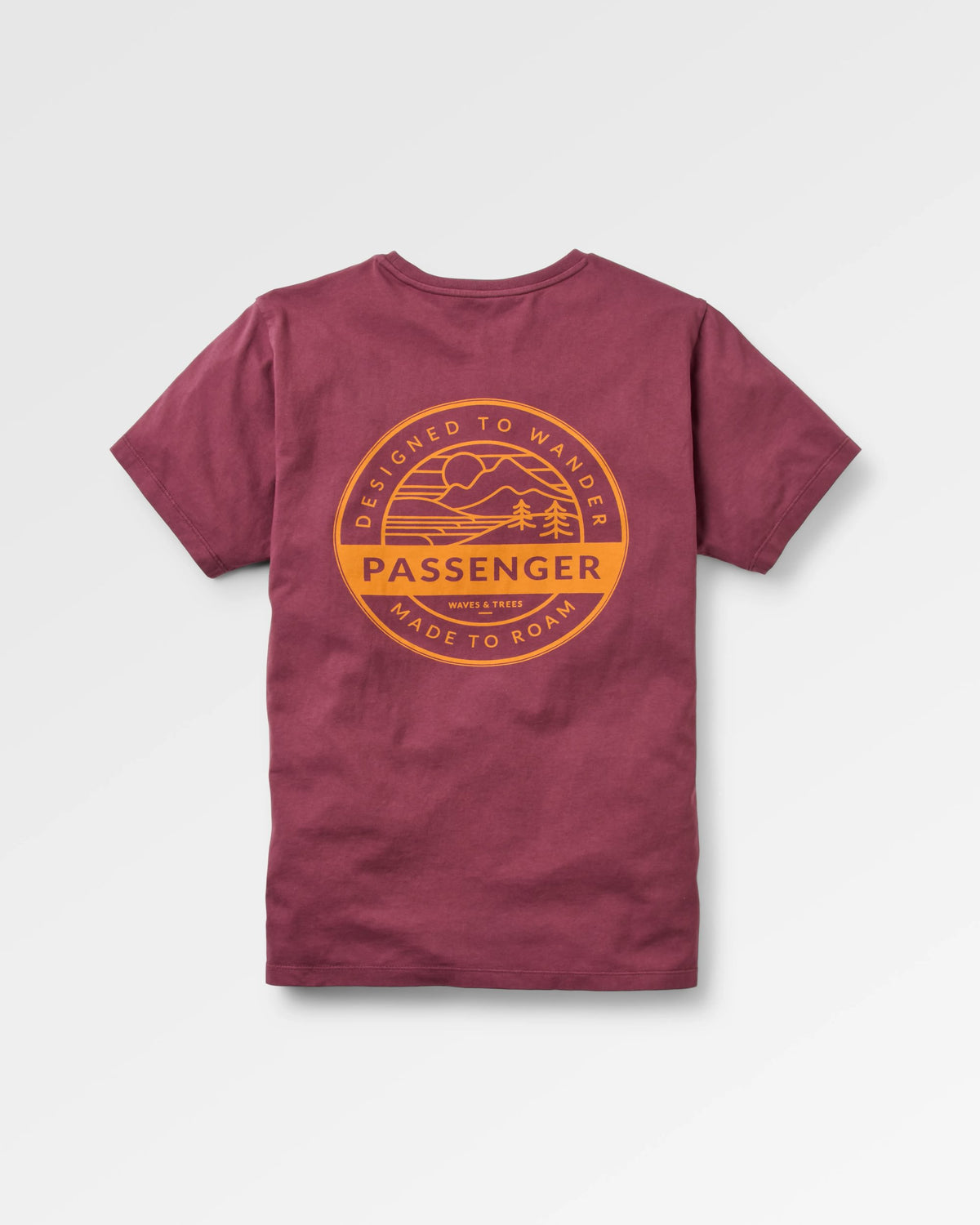 Odyssey Cotton T-Shirt - Fig - Flatlay