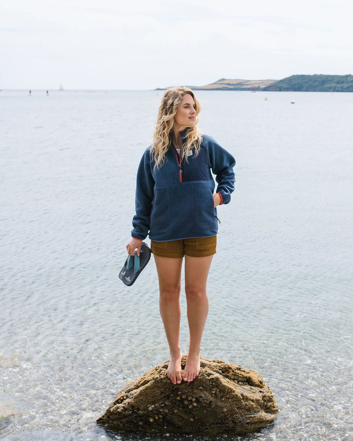Home Sherpa Fleece - Dark Denim - Lifestyle