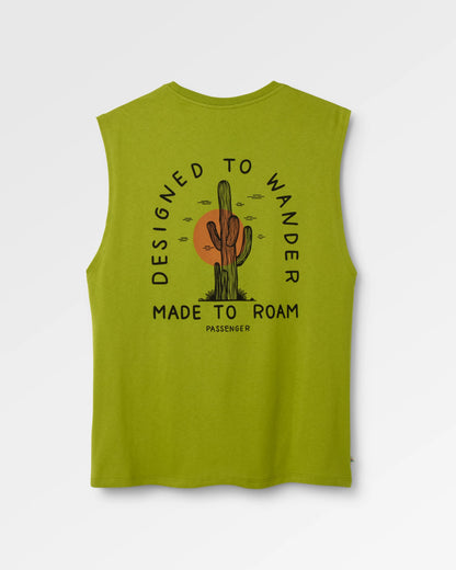 Men's Explore Vest - Tea Green - Flatlay