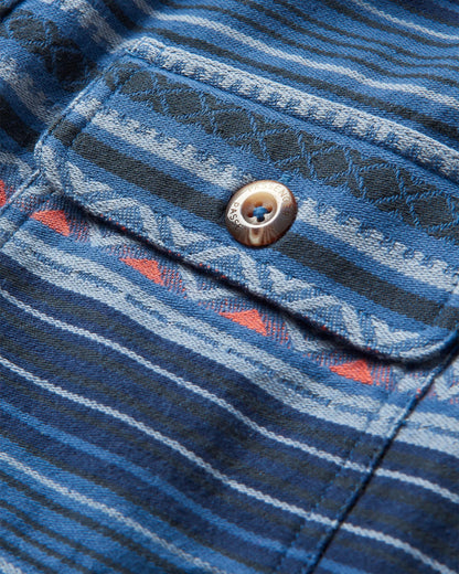 Slowdown Heavyweight Overshirt - Dark Denim - Flatlay