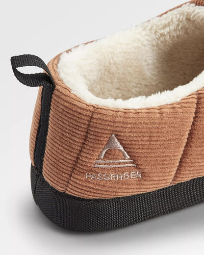 Recharge Corduroy Hut Slipper - Coconut - Flatlay