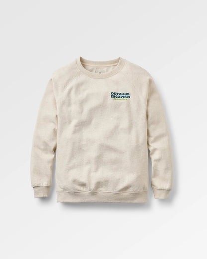 Patch Sweatshirt - Milky Marl - Flatlay