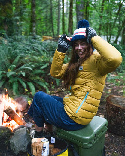 Lily Fleece Lined Fingerless Mittens - Black - Lifestyle