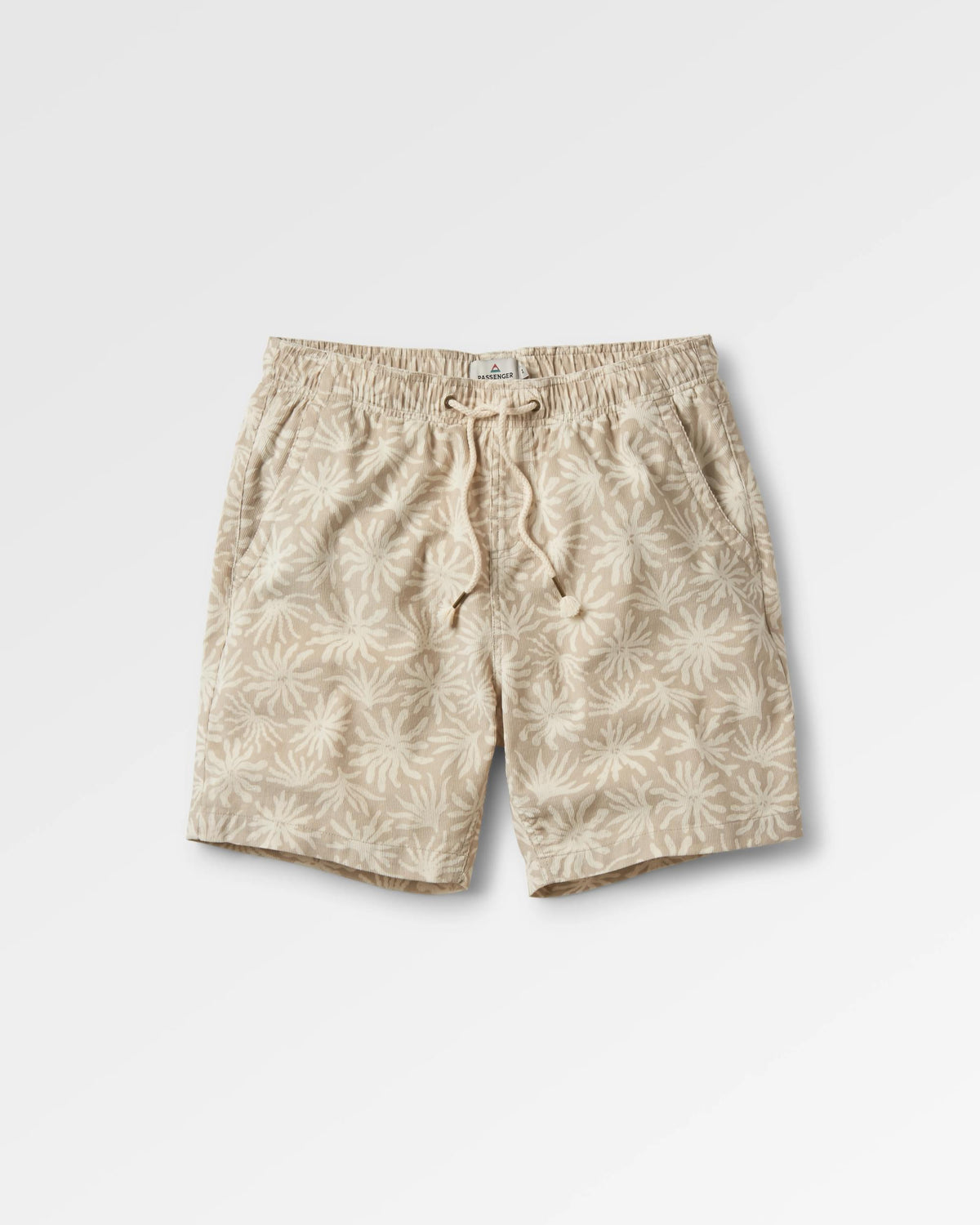 Drifter Corduroy Short - Seaweed Pebble Grey - Flatlay