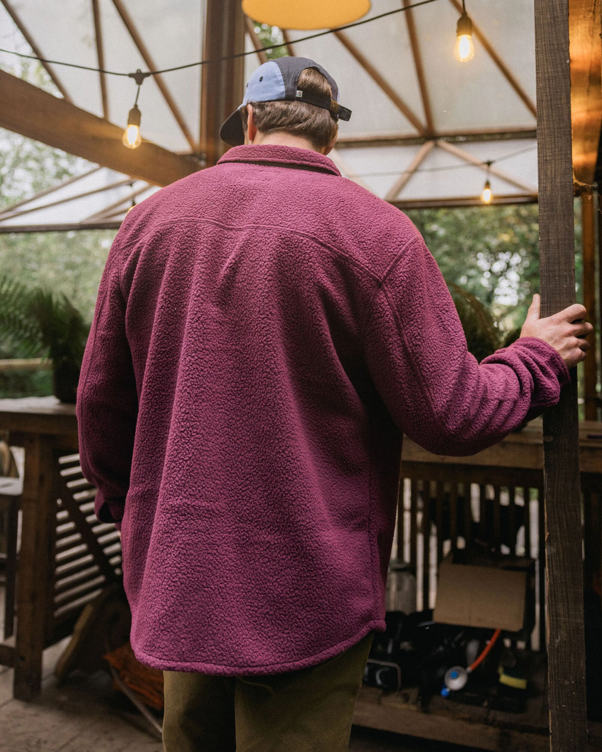 Backcountry Sherpa Fleece Shirt - Fig - Lifestyle