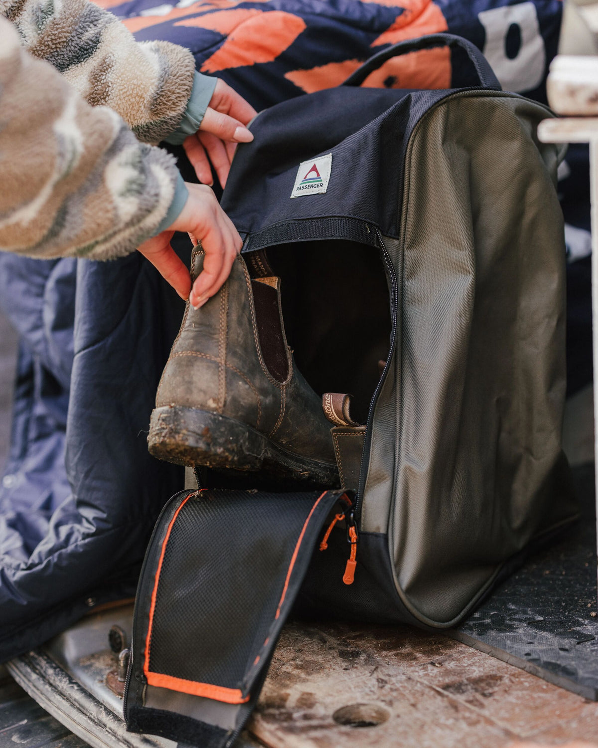 Bootdocker Boot Bag - Khaki - Lifestyle