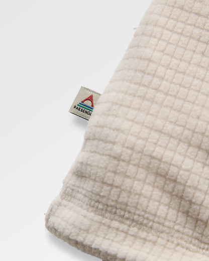 Off Trail Grid Polar Fleece - Caramel/Birch - Flatlay