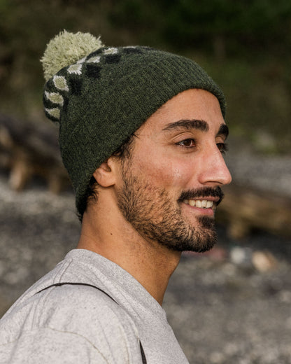 Snowdrop Bobble Hat - Khaki - Lifestyle - Male