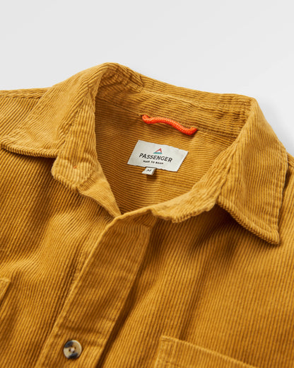 Backcountry Cord Shirt - Mustard Gold - Flatlay