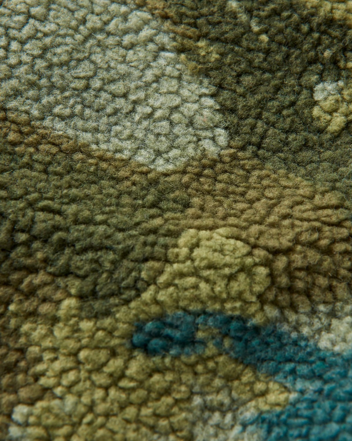 Offroad Sherpa 1/2 Zip Fleece - Alpine Camo Khaki - Flatlay