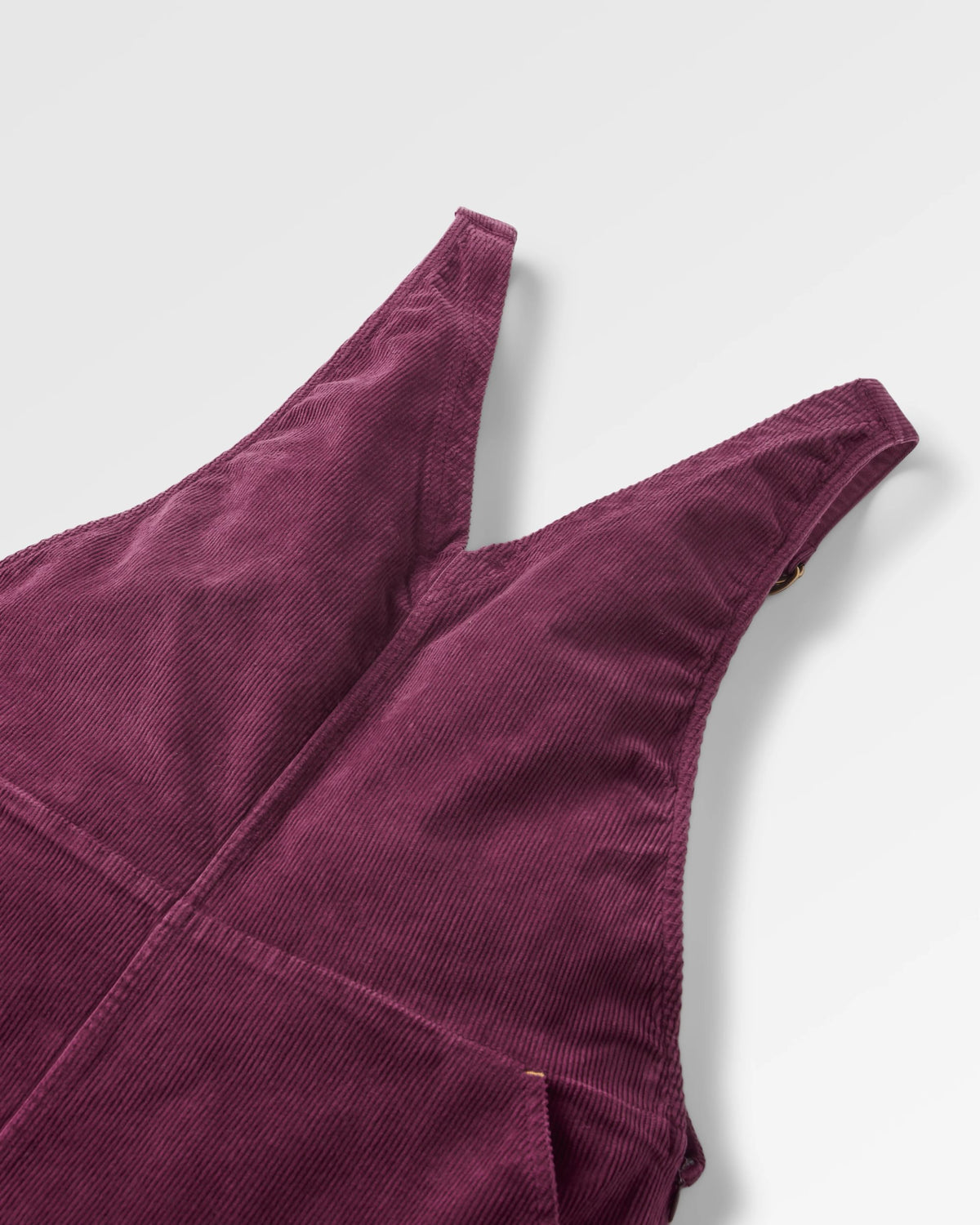 Refuel Cotton Cord Dungarees - Fig - Flatlay