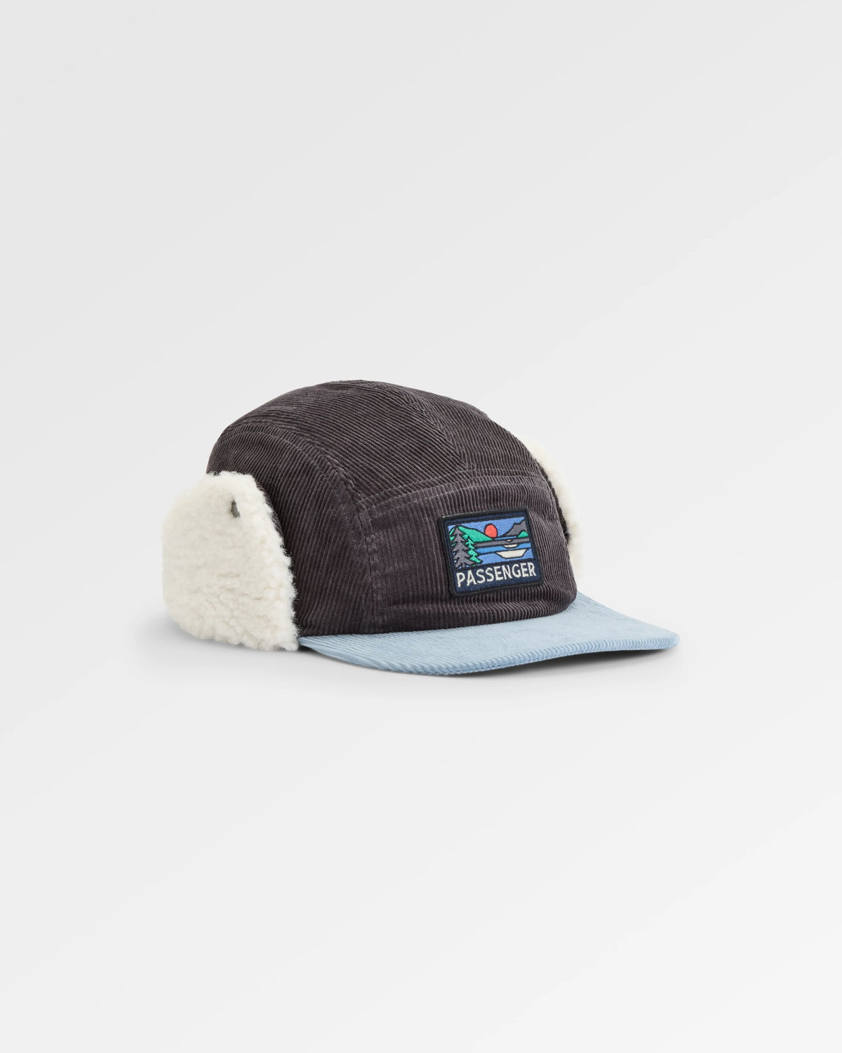 Daytime Sherpa Lined Hat - Charcoal - Flatlay